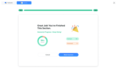 Dynamic Flashcards & Quizzes that adapt to your progress
